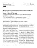 Characteristics of landslides in unwelded pyroclastic flow deposits, southern Kyushu, Japan