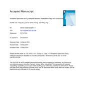 Phosphine ligand-free RuCl3-catalyzed reductive N-alkylation of aryl nitro compounds