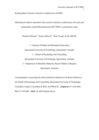Biochemical markers associated with executive function in adolescents with early and continuously treated phenylketonuria