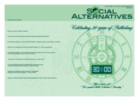 Cover Design: Social Alternatives Vol. 26, No. 4