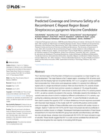 Predicted Coverage and Immuno-Safety of a Recombinant C-Repeat Region Based Streptococcus pyogenes Vaccine Candidate