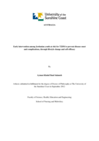Early intervention among Jordanian youth at risk for T2DM to prevent disease onset and complications, through lifestyle change and self-efficacy