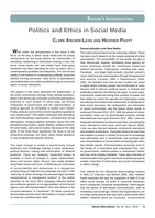Politics and Ethics in Social Media