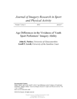 Age Differences in the Vividness of Youth Sport Performers’ Imagery Ability