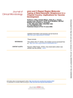 emm and C-Repeat Region Molecular Typing of Beta-Hemolytic Streptococci in a Tropical Country: Implications for Vaccine Development