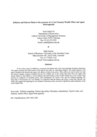 Inflation and interest rates in the presence of a cost channel, wealth effect and agent heterogeneity