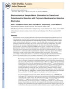 Electrochemical sample matrix elimination for trace-level potentiometric detection with polymeric membrane ion-selective electrodes