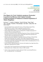 First Report of a Toxic Nodularia spumigena (Nostocales/ Cyanobacteria) Bloom in Sub-Tropical Australia. II. Bioaccumulation of Nodularin in Isolated Populations of Mullet (Mugilidae)