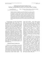 Enhancing the Research-Teaching Nexus: Building Teaching-Based Research from Research-Based Teaching