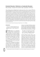 Embodied Education: Reflections on Sustainable Education