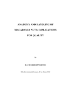Anatomy and Handling: Implications for Macadamia Nut quality