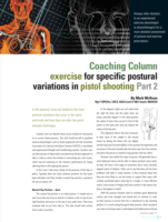 Exercise for specific postural variations in pistol shooting, Part 2