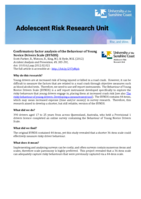 Confirmatory factor analysis of the Behaviour of Young Novice Drivers Scale (BYNDS)
