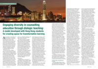 Engaging Diversity in Counsellor Education through dialogic teaching: A model developed with Hong Kong Students for creating space for transformative learning