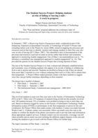 The Student Success Project : Helping students at-risk of failing or leaving a unit - a work in progress