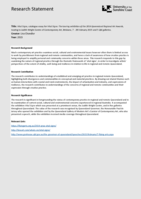 Vital Signs: Catalogue Essay