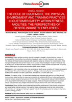 The Role of Equipment, the Physical Environment and Training Practices in Customer Safety Within Fitness Facilities: the Perspectives of Fitness Industry Employees