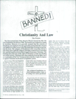 BANNED! Christianity and law