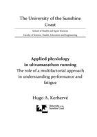 Applied physiology in ultramarathon running: The role of a multifactorial approach in understanding performance and fatigue
