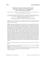 Population structure and genetic diversity of invasive Phyla canescens: implications for the evolutionary potential of a rapidly evolving invader
