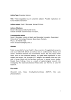 Folate degradation due to ultraviolet radiation: Possible implications for human health and nutrition