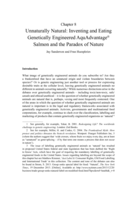 Unnaturally natural: inventing and eating genetically engineered AquAdvantage® salmon and the paradox of nature