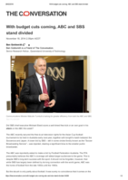 With budget cuts coming, ABC and SBS stand divided