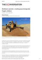 Bulldozer parents: creating psychologically fragile children