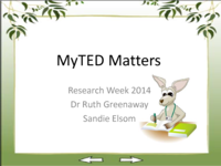 MyTED matters