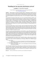 Modelling for the Electricity Distribution Network