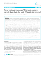 Novel molecular markers of Chlamydia pecorum genetic diversity in the koala (Phascolarctos cinereus)