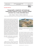 Topographic complexity and landscape temperature patterns create a dynamic habitat structure on a rocky intertidal shore
