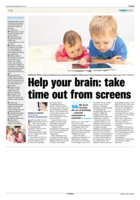 Help your brain: take time out from screens