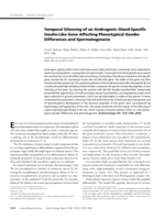 Temporal Silencing of an Androgenic Gland-Specific Insulin-Like Gene Affecting Phenotypical Gender Differences and Spermatogenesis