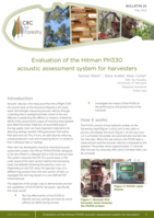 Evaluation of the Hitman PH330 acoustic assessment system for harvesters. CRC for Forestry Bulletin 25, May 2012