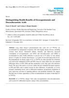 Distinguishing Health Benefits of Eicosapentaenoic and Docosahexaenoic Acids
