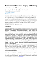 A Socio-Technical Approach to Designing and Evaluating Industry-Oriented Applications