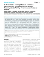 A Model for the Training Effects in Swimming Demonstrates a Strong Relationship between Parasympathetic Activity, Performance and Index of Fatigue