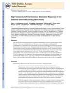 High-Temperature Potentiometry: Modulated Response of Ion-Selective Electrodes During Heat Pulses