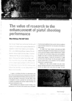 The value of research to the enhancement of pistol shooting performance