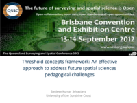 Threshold concepts framework: An effective approach to address future spatial sciences pedagogical challenges