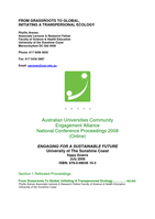 From Grassroots To Global, Initiating A Transpersonal Ecology