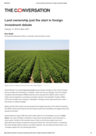 Land ownership just the start in foreign investment debate