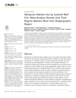 Mangrove habitat use by juvenile reef fish: Meta-analysis reveals that tidal regime matters more than biogeographic region