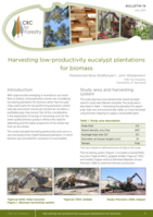 Harvesting low-productivity eucalypt plantations for biomass. CRC for Forestry Bulletin 19, July 2011