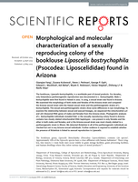 Morphological and molecular characterization of a sexually reproducing colony of the booklouse Liposcelis bostrychophila (Psocodea: Liposcelididae) found in Arizona