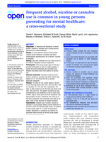 Frequent alcohol, nicotine or cannabis use is common in young persons presenting for mental healthcare: A cross-sectional study