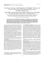 Occurrence, Diversity, and Pathogenicity of Halophilic Vibrio spp. and Non-O1 Vibrio cholerae from Estuarine Waters along the Italian Adriatic Coast