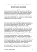 Regional Community Portals: Success Factors for Planning and Implementation