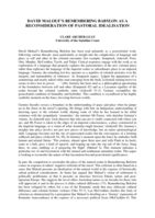 David Malouf's Remembering Babylon as a reconsideration of pastoral idealisation